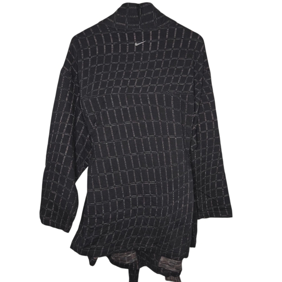 Nike Yoga Womens Therma Fit Luxe Jacquard Reversible Belted Robe Size 2XL - Picture 4 of 16